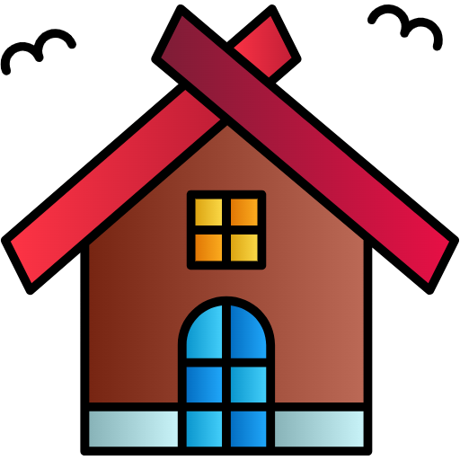 Free Halloween House icon lineal-color style