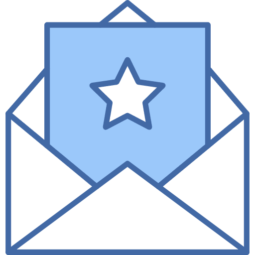 Free Email Invite icon Two Color style - Christmas pack