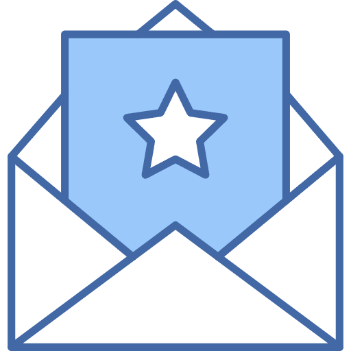 Free Email Invite icon Two Color style