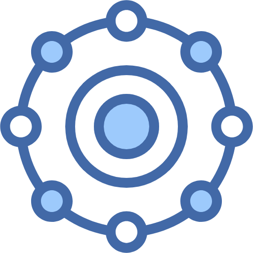 Free Neural Networks icon two-color style