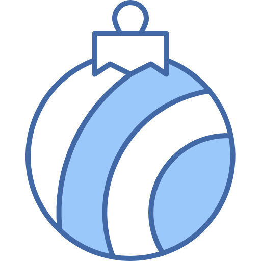 Free Christmas Ball icon two-color style