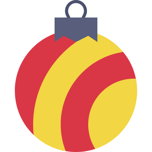 Free Christmas Ball icon Flat style