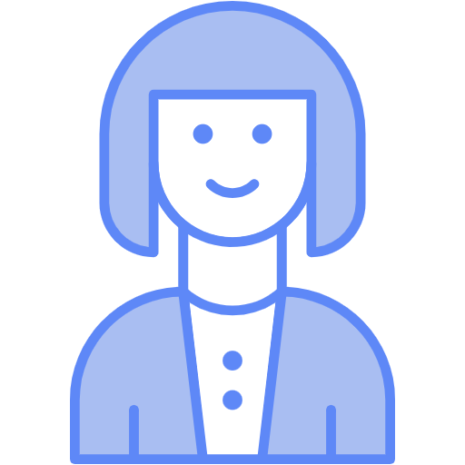 Free Female User icon two-color style