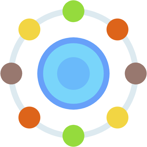 Free Neural Networks icon Flat style