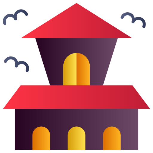 Free Creepy House icon Flat style - Haunted House pack