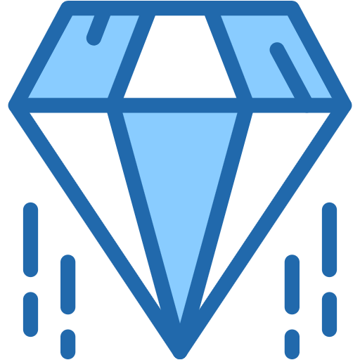 Free Diamond icon two-color style