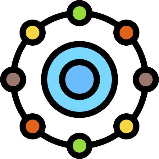 Free Neural Networks icon Lineal Color style