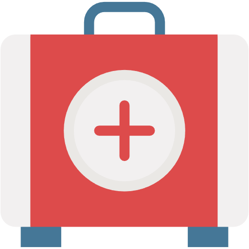 Free First Aid Kit icon flat style