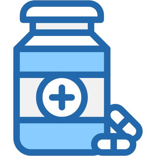 Free pills icon two-color style