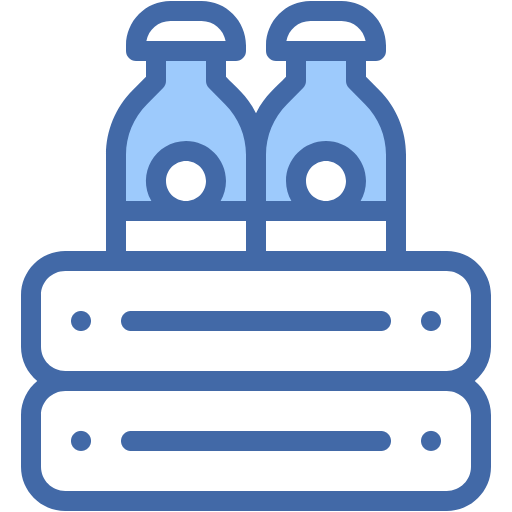 Free Milk Bottle icon two-color style