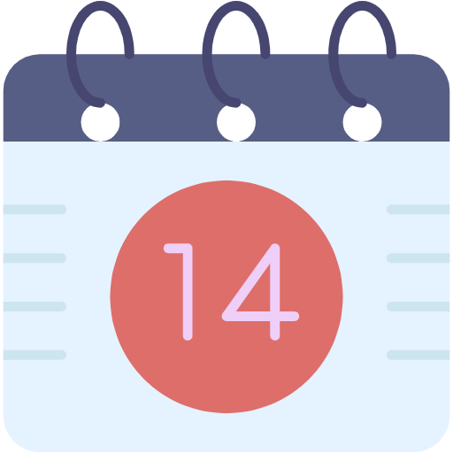 Free Calendar icon Flat style