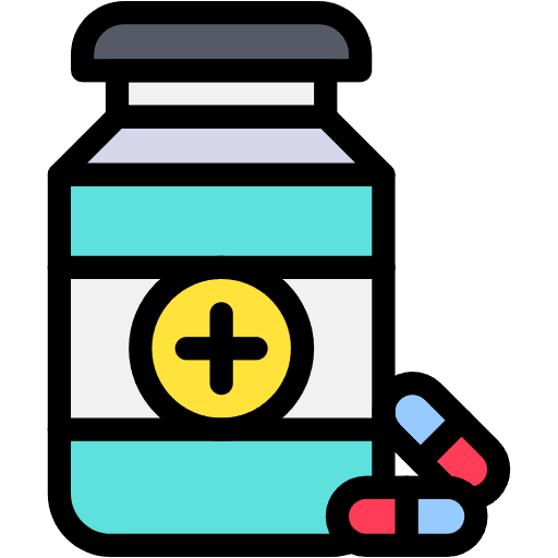 Free pills icon lineal-color style