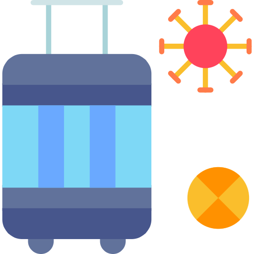 Free Luggage icon flat style