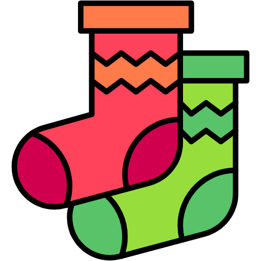 Free Socks icon lineal-color style