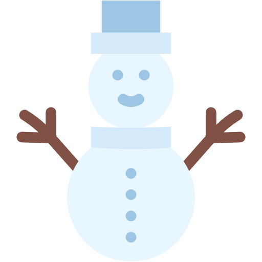 Free Snowman icon flat style