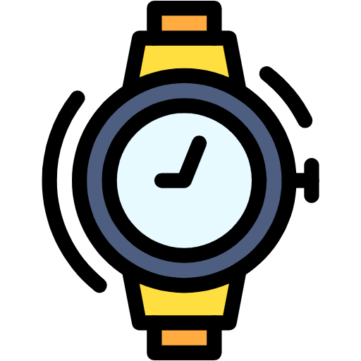 Free Wrist Watch icon Lineal Color style