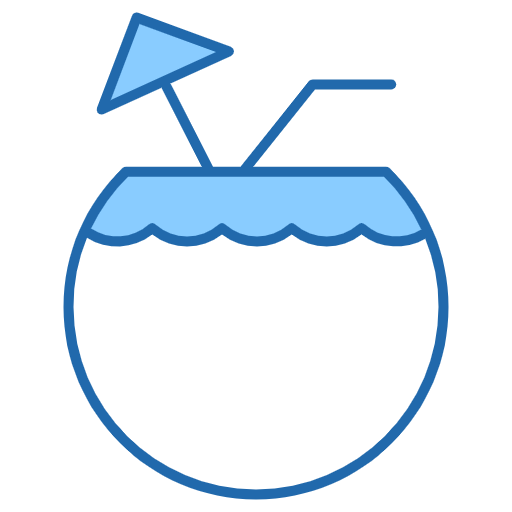 Free Beach icon two-color style