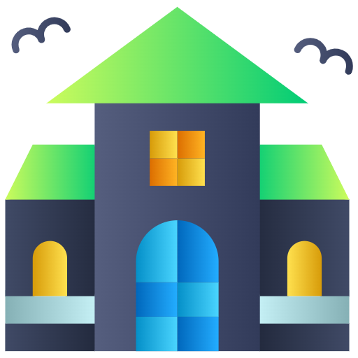 Free Scary House icon flat style
