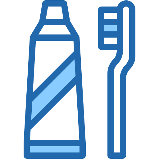 Free Toothbrush And Tube icon two-color style