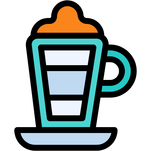 Free Latte Macchiato icon lineal-color style