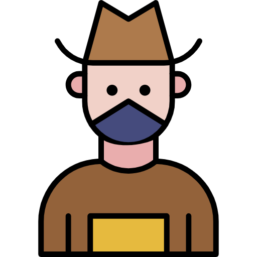 Free Cowboy icon lineal-color style