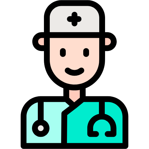 Free Doctor icon lineal-color style