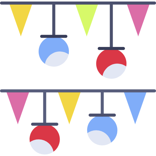Free Decoration Flags icon Flat style