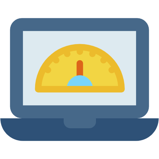 Free Dashboard In Laptop icon Flat style