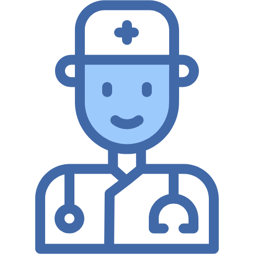 Free Doctor icon two-color style
