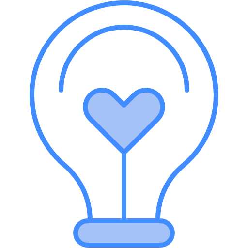 Free Bulb icon two-color style