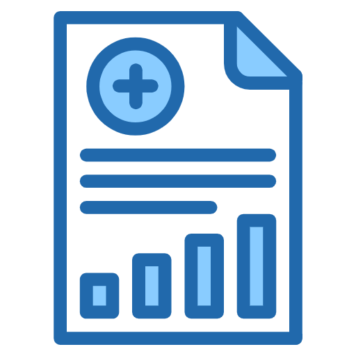 Free Report Analytics icon two-color style