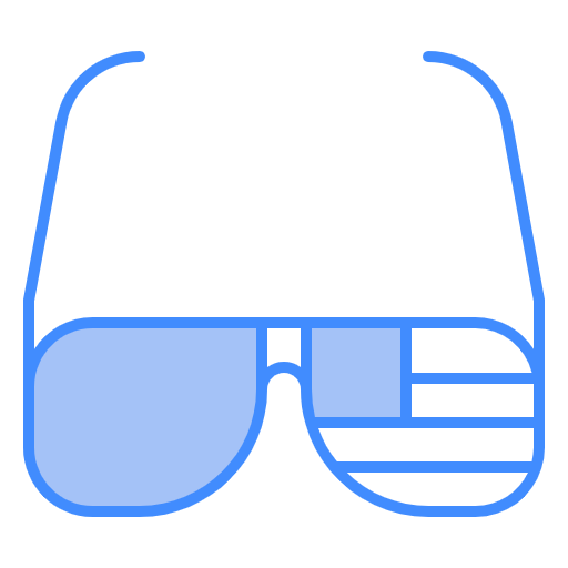 Free Glasses icon two-color style