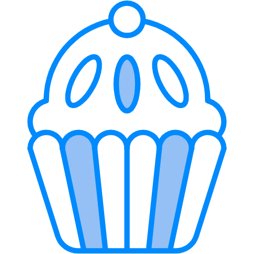Free Cupcake icon two-color style