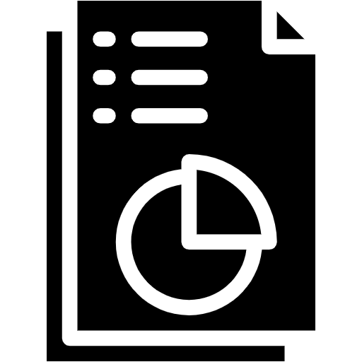 Free Pie Chart Report icon filled style