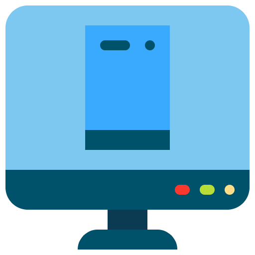 Free Responsive icon flat style
