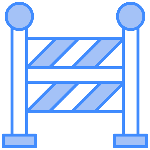 Free Barrier icon two-color style