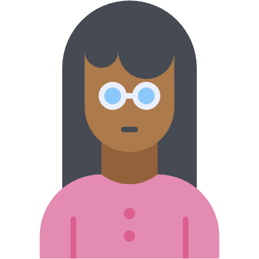 Free Glasses Girl icon Flat style - Avatar pack
