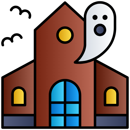 Free Ghost in the House icon Lineal Color style