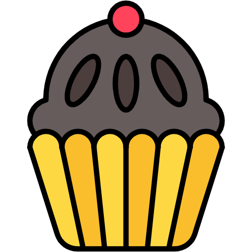 Free Cupcake icon lineal-color style