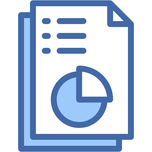 Free Pie Chart Report icon two-color style