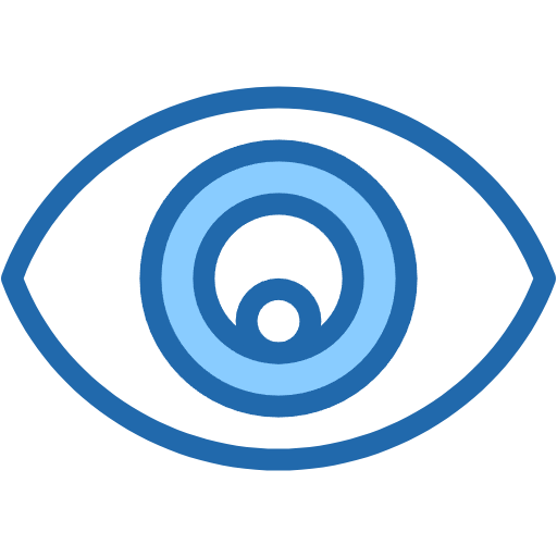 Free Eye icon two-color style