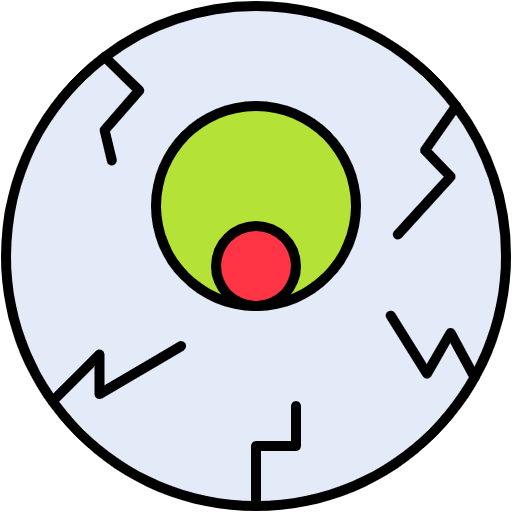 Free Eye Ball icon lineal-color style