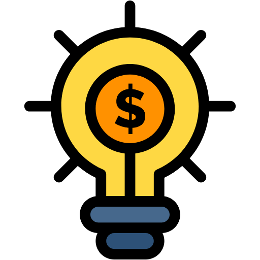 Free Finance icon lineal-color style