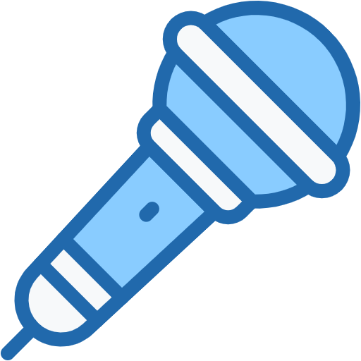 Free Microphone icon two-color style