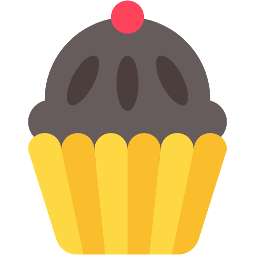 Free Cupcake icon Flat style