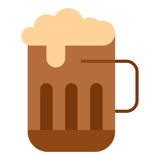Free Beer Mug icon flat style