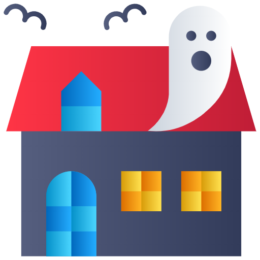 Free Ghost in the House icon flat style