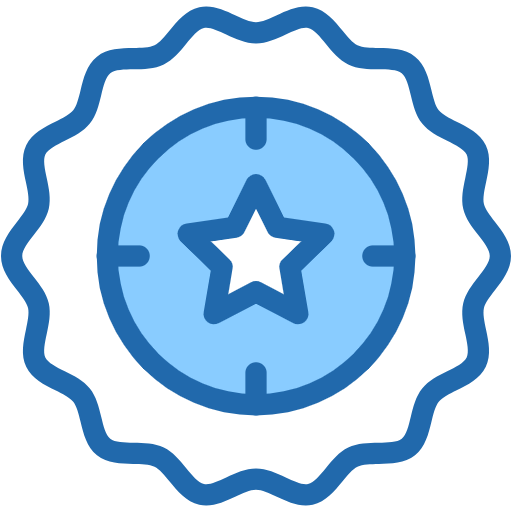 Free Premium Badge icon two-color style