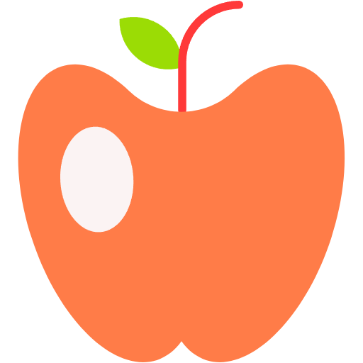 Free apple icon flat style