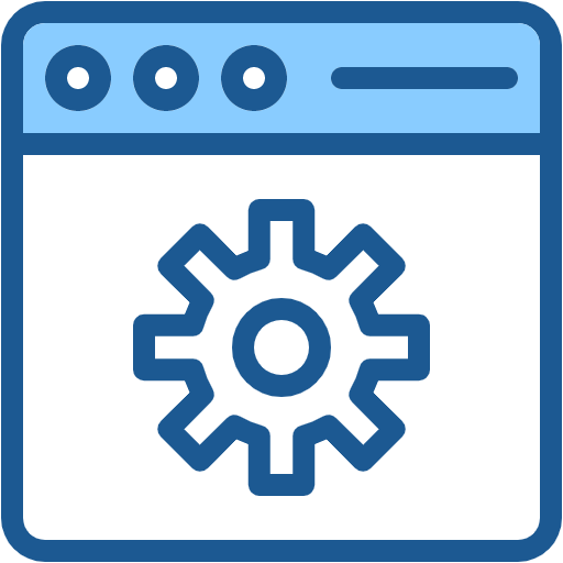 Free Web Settings icon Two Color style
